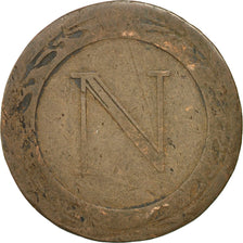 Moneta, Francia, Napoléon I, 5 Centimes, 1808, Strasbourg, B+, Rame, KM:689