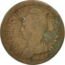 Moneta, Francia, Dupré, Decime, AN 5, Paris, B, Bronzo, KM:645.1, Gadoury:185