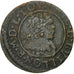 Moneda, Francia, Ardennes, Double De Sedan, 1637, BC+, Cobre, CGKL:578