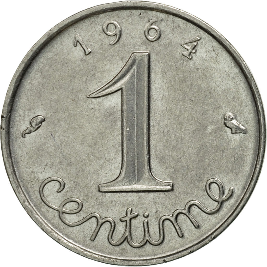 Munten, Frankrijk, Épi, Centime, 1964, Paris, Rebord, ZF+, Stainless Steel