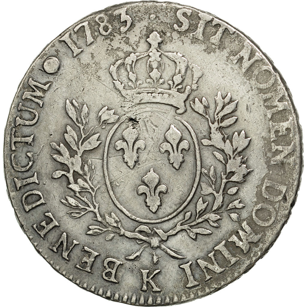 Moneta, Francia, Louis XVI, Écu aux branches d'olivier, 1783, Bordeaux, KM 564.8