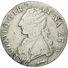 Moneta, Francia, Louis XVI, Écu de Béarn aux branches d'olivier, 1780, Pau