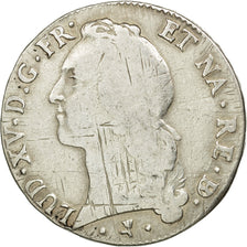 Coin, France, Louis XV, Écu de Béarn au bandeau, 1768, Pau, VF(20-25), KM 518