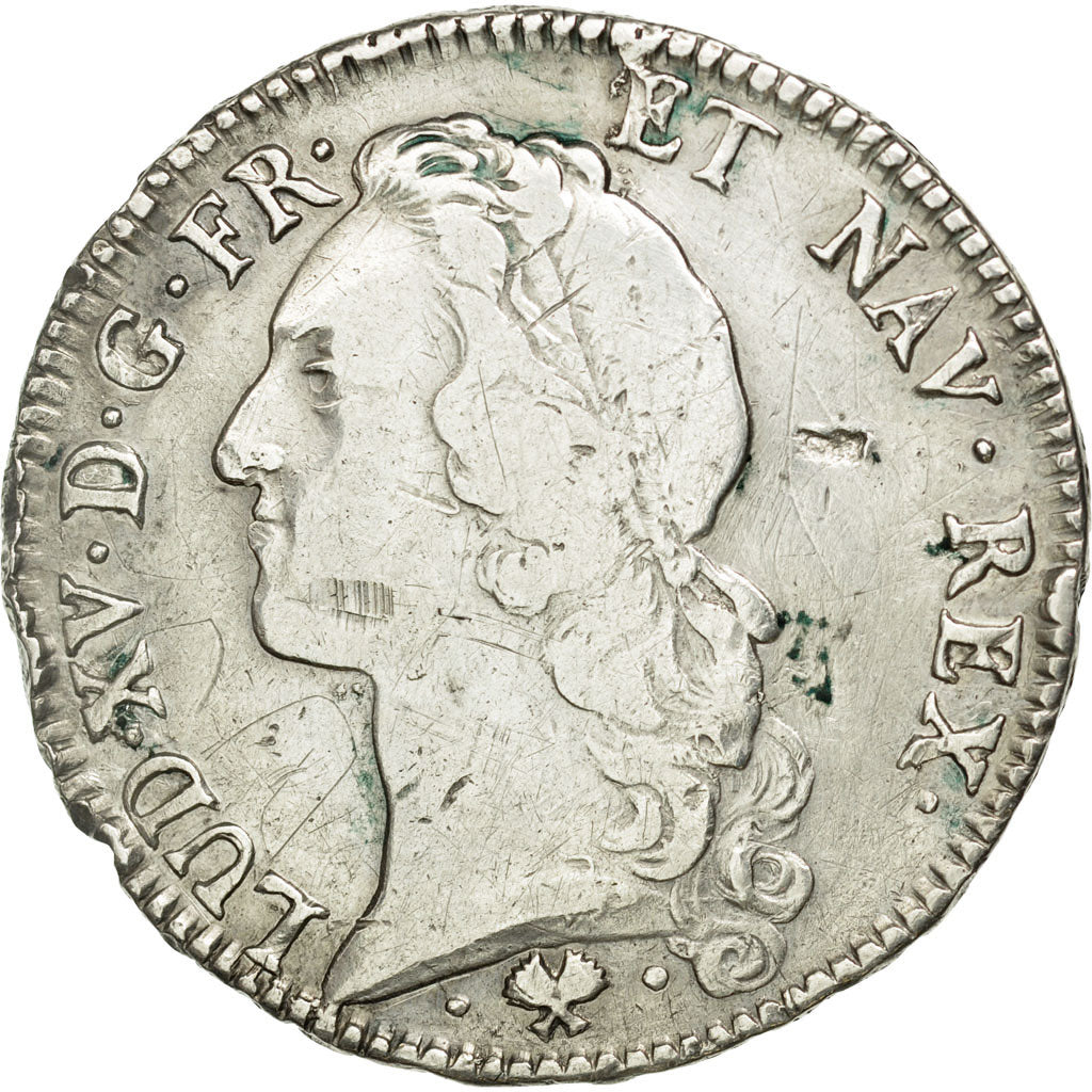 Monnaie, France, Louis XV, Écu au bandeau, 1770, Bayonne, TB, Argent, Gad 322