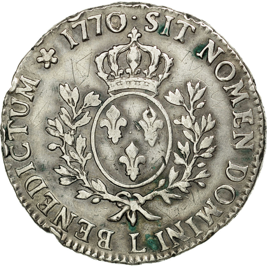 Monnaie, France, Louis XV, Écu au bandeau, 1770, Bayonne, TB, Argent, Gad 322