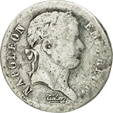 Moneda, Francia, Napoléon I, 1/2 Franc, 1808, Strasbourg, BC+, Plata, KM:680.3