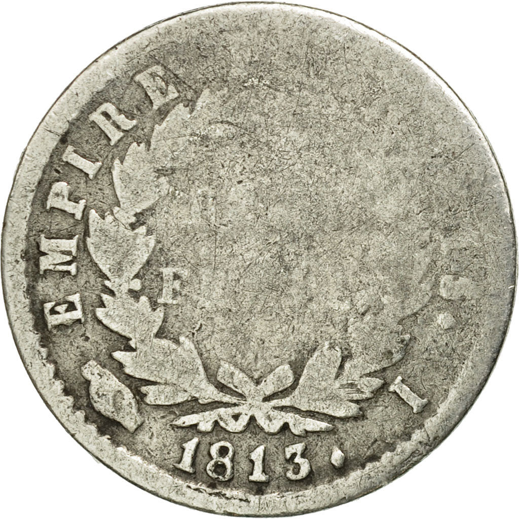 Coin, France, Napoléon I, 1/2 Franc, 1813, Limoges, VG(8-10), Silver, KM:691.7