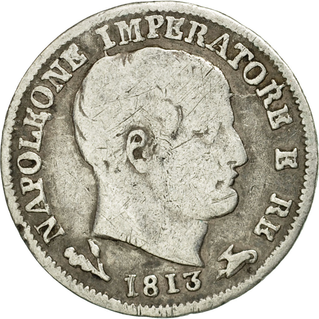 Coin, ITALIAN STATES, KINGDOM OF NAPOLEON, Napoleon I, 5 Soldi, 1813, Bologna