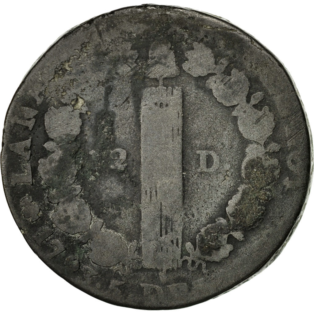 Monnaie, France, 12 deniers françois, 12 Deniers, 1793, Paris, B, Bronze