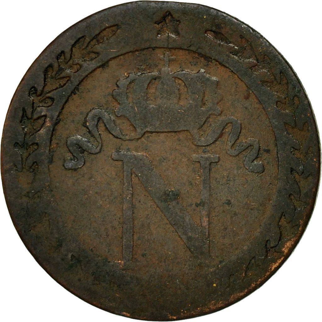 Munten, Frankrijk, Napoléon I, 10 Centimes, 1809, Toulouse, ZG+, Billon