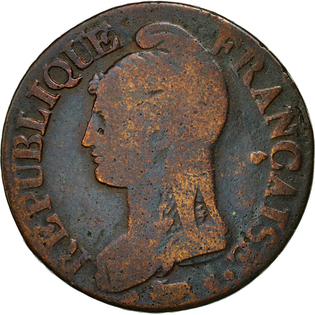 Münze, Frankreich, Dupré, 5 Centimes, AN 5, Paris, SGE+, Bronze, KM:640.1