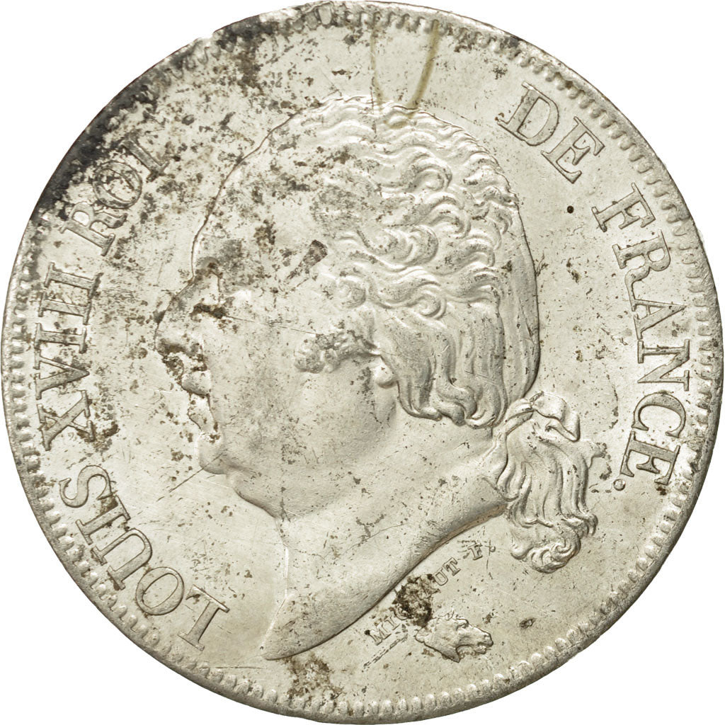 Coin, France, Louis XVIII, 5 Francs, 1824, Lille, MS(60-62), KM 711.13