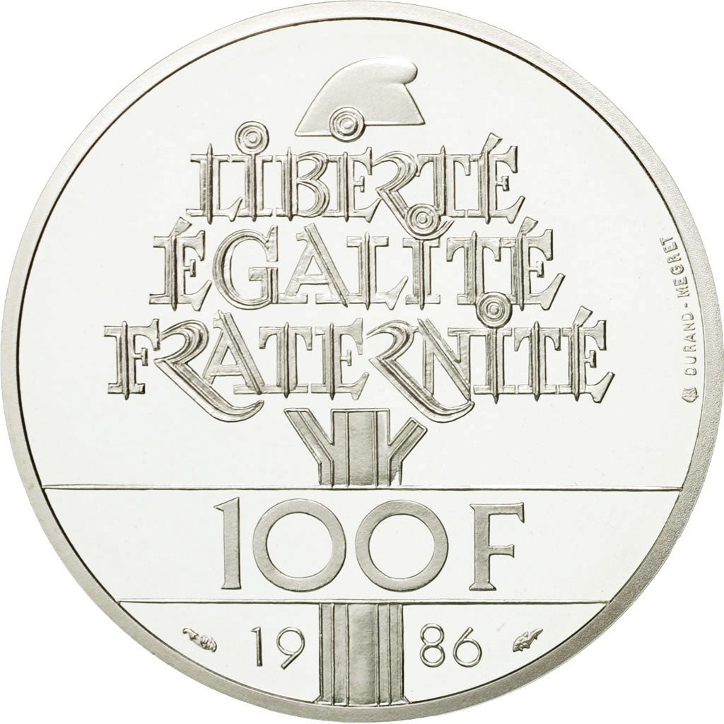 Coin, France, 100 Francs, 1986, MS(65-70), Silver, KM:960a, Gadoury:901