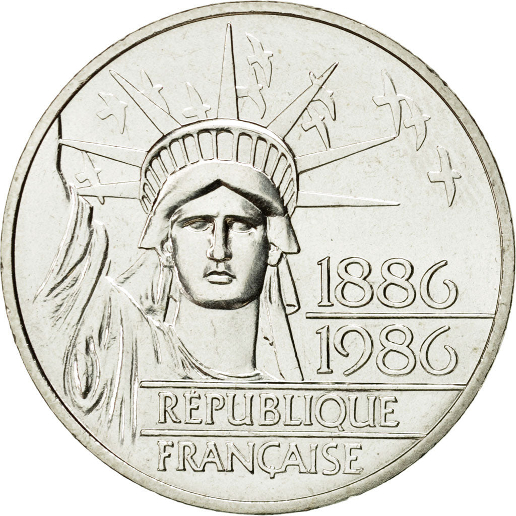 Coin, France, 100 Francs, 1986, Piéfort, MS(65-70), Silver, KM:P972