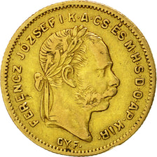 Moneda, Hungría, Franz Joseph I, 4 Forint 10 Francs, 1870, Karlsburg, BC+, Oro