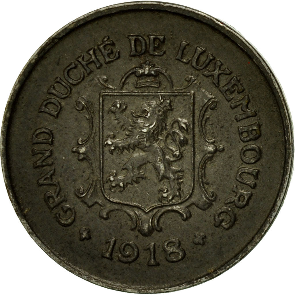 Coin, Luxembourg, Charlotte, 5 Centimes, 1918, AU(50-53), Iron, KM:30