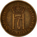 Moneta, Norwegia, Haakon VII, Ore, 1938, EF(40-45), Bronze, KM:367