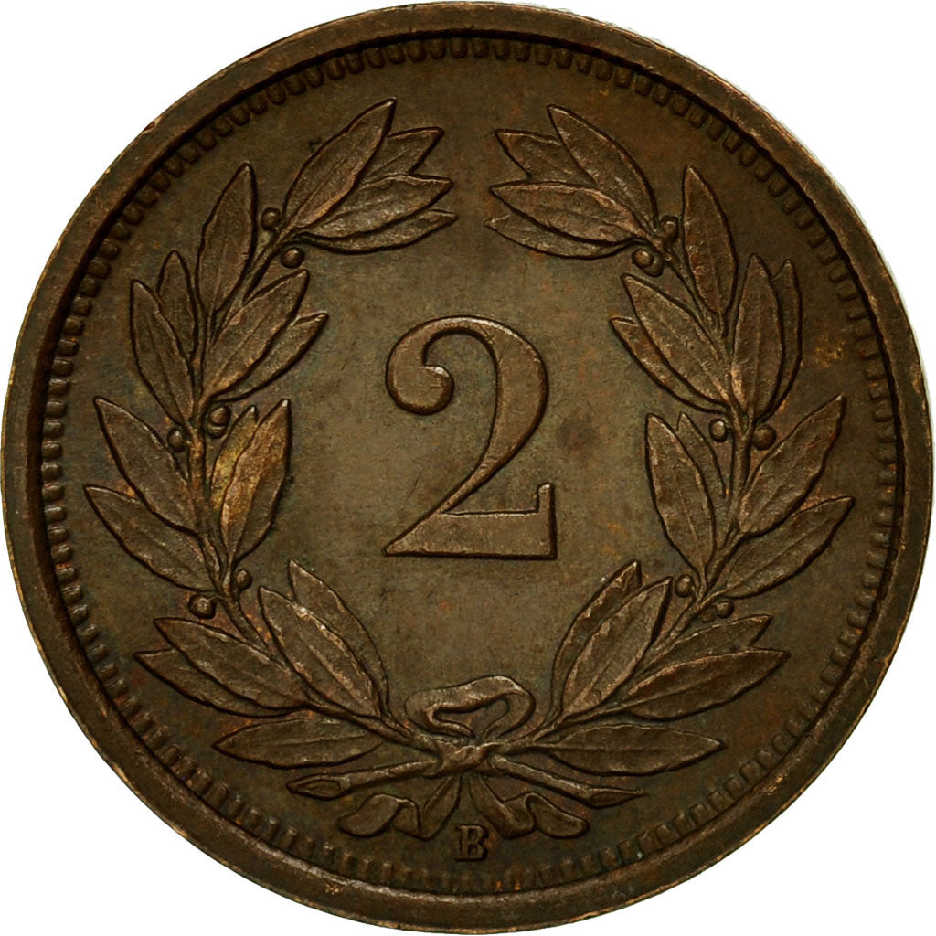 Coin, Switzerland, 2 Rappen, 1938, Bern, AU(50-53), Bronze, KM:4.2a