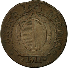 Coin, SWISS CANTONS, LUZERN, Batzen-10 Rappen, 1811, EF(40-45), Billon, KM:101