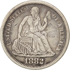 United States, Seated Liberty Dime, 1882, Philadelphia, KM:A92