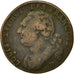 Moneda, Francia, 12 deniers françois, 12 Deniers, 1792, Lyons, BC+, Bronce