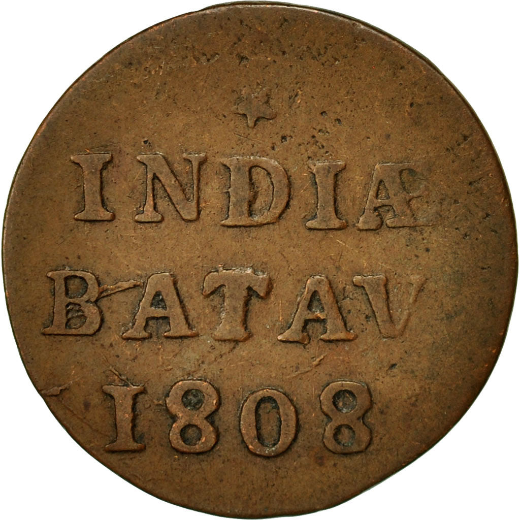 Münze, NETHERLANDS EAST INDIES, Duit, 1808, Dordrecht, SS, Kupfer, KM:76