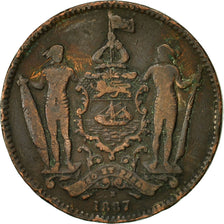 Münze, BRITISH NORTH BORNEO, Cent, 1887, Heaton, Birmingham, S+, Bronze, KM:2