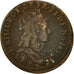 Monnaie, France,Louis XIV,Liard de France au buste juvénile,1655 Pont de l'Arche