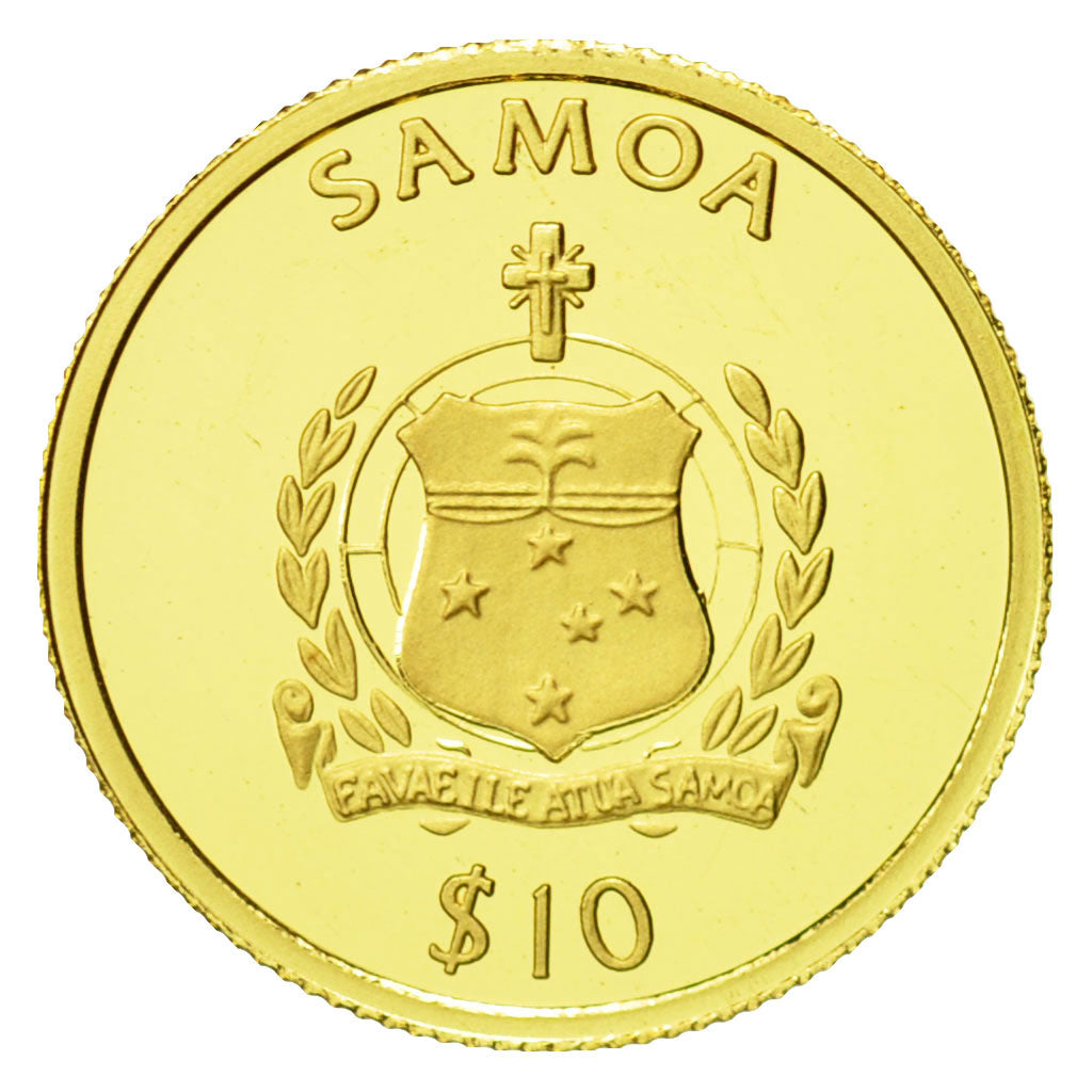 Coin, Samoa, 10 Tala, 2006, MS(65-70), Gold, KM:164