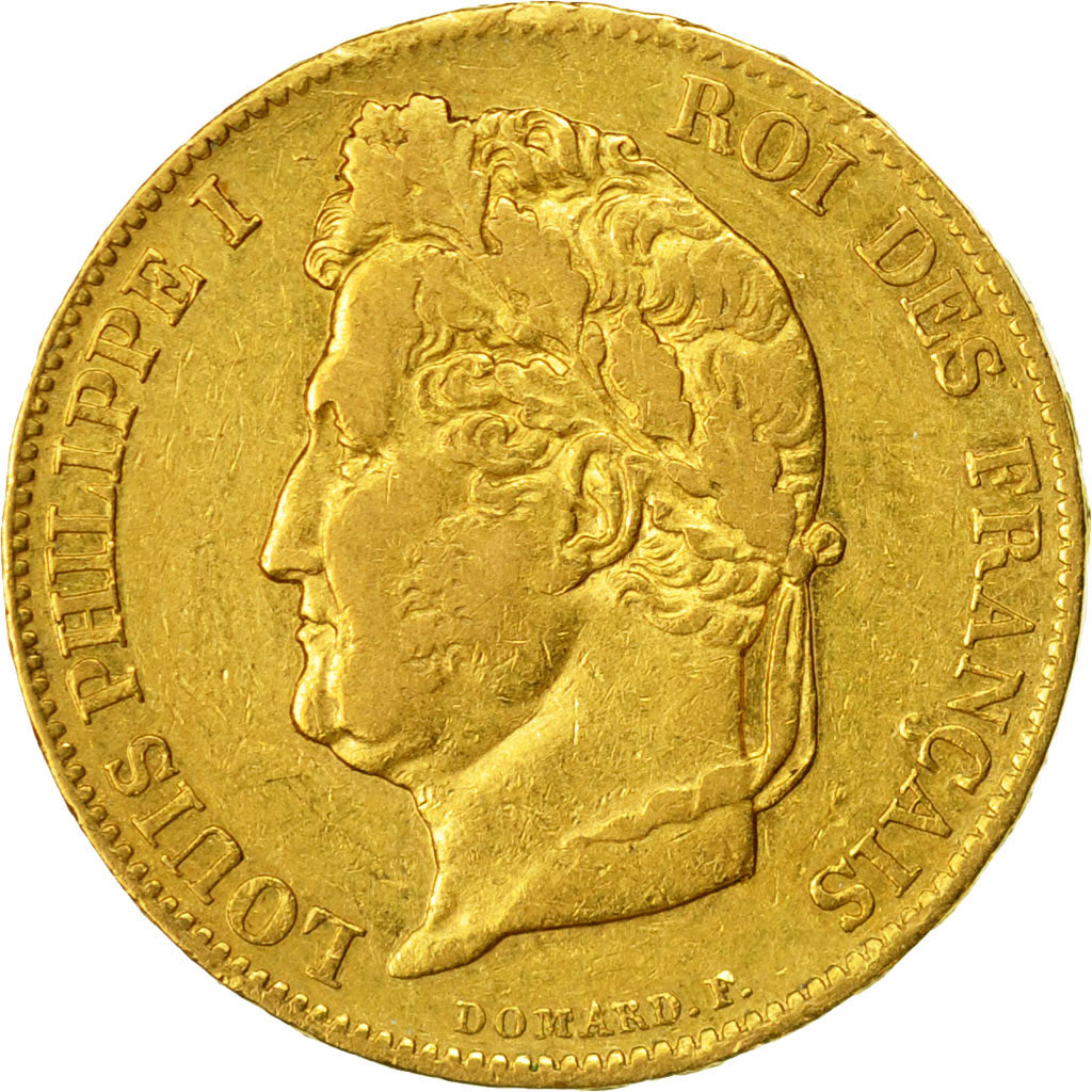 Coin, France, Louis-Philippe, 20 Francs, 1832, Lille, VF(30-35), Gold, KM:750.5
