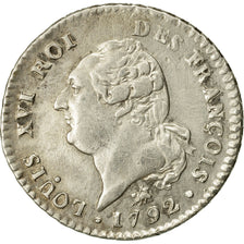 Coin, France, 15 sols françois, 1/8 ECU, 1792, Rouen, AU(50-53), KM 604.2