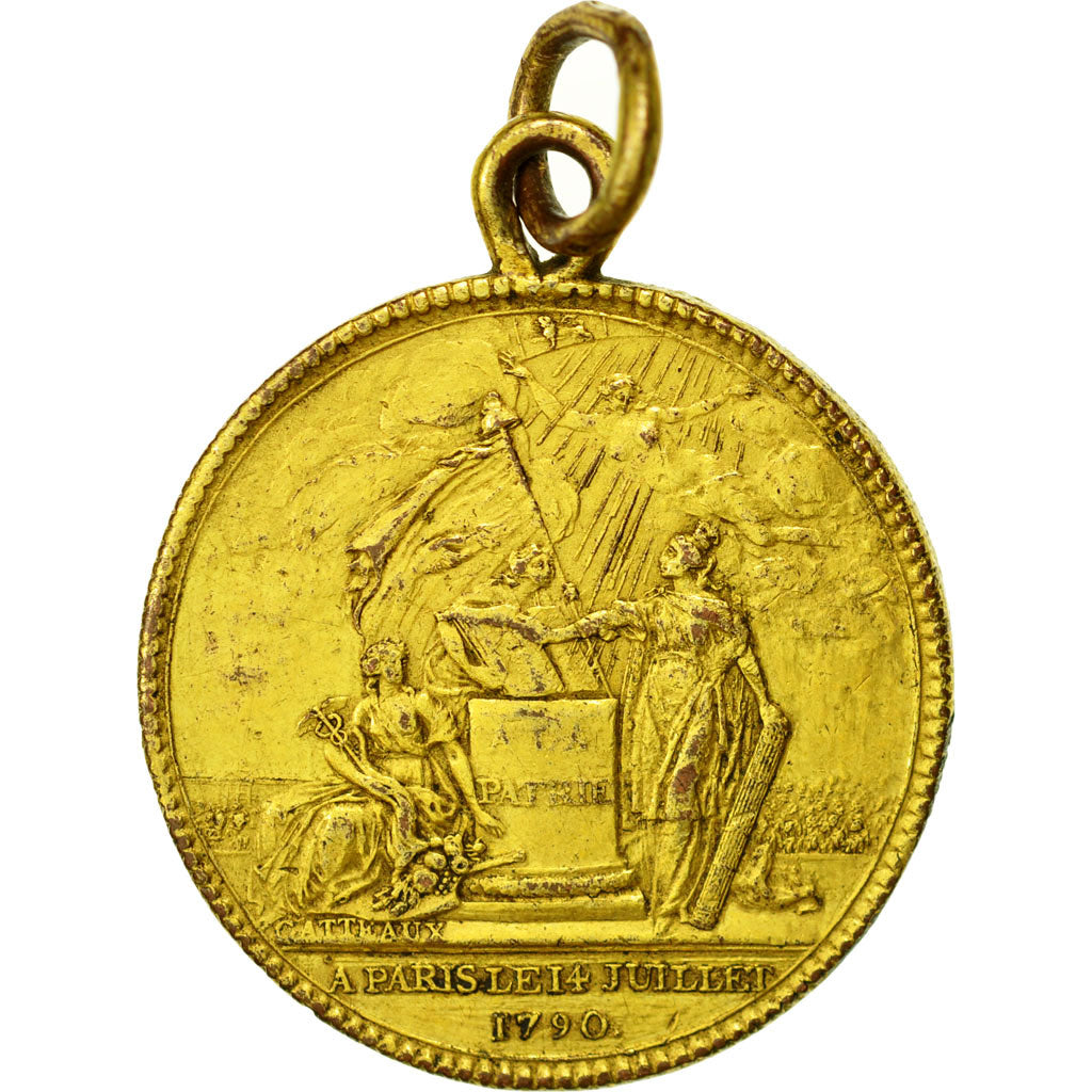 orden, Frankreich, Medaille, 1790, Confédération des François, VZ, Copper