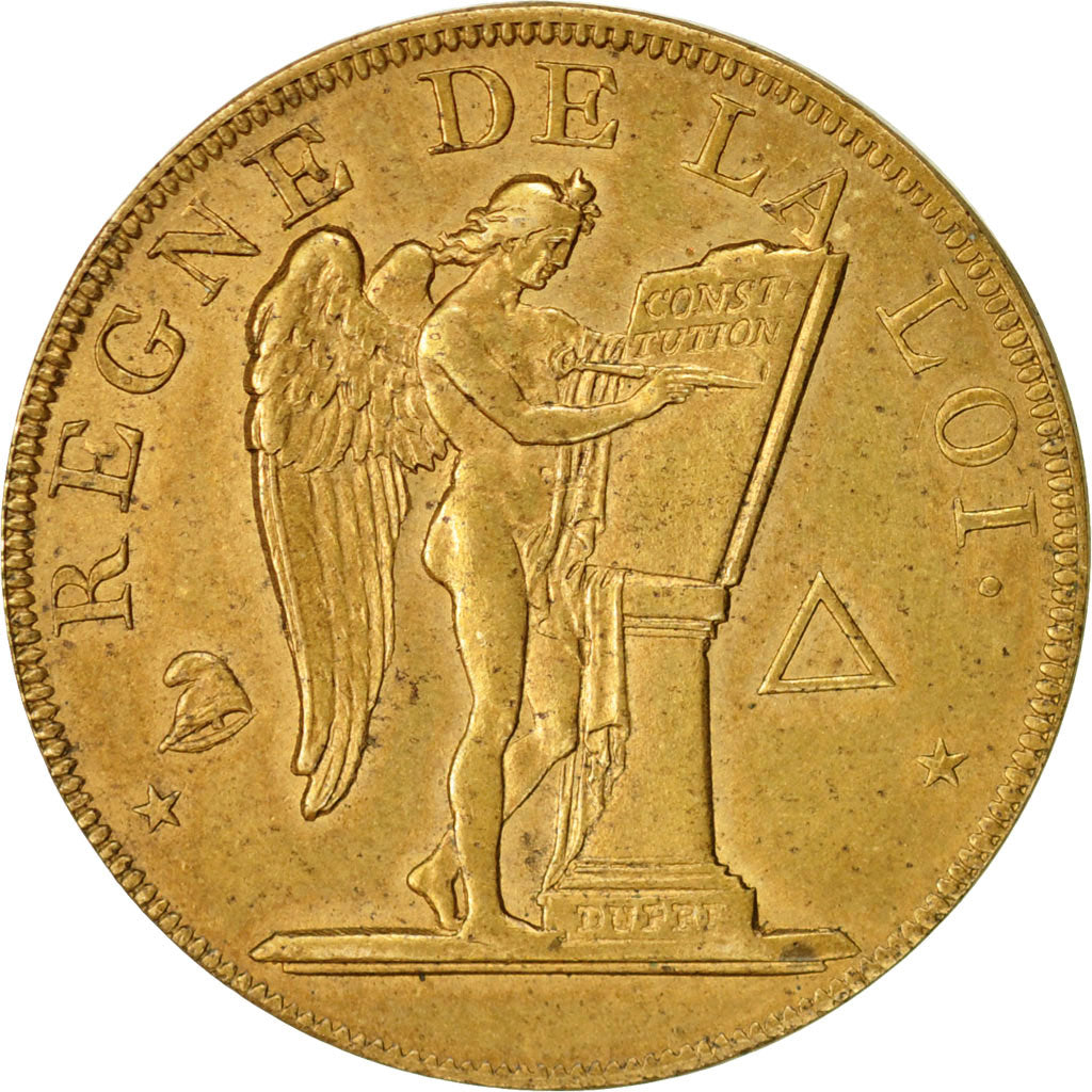Coin, France, Essai au module de 1 Decime, Essai, 1793, Paris, Bronze