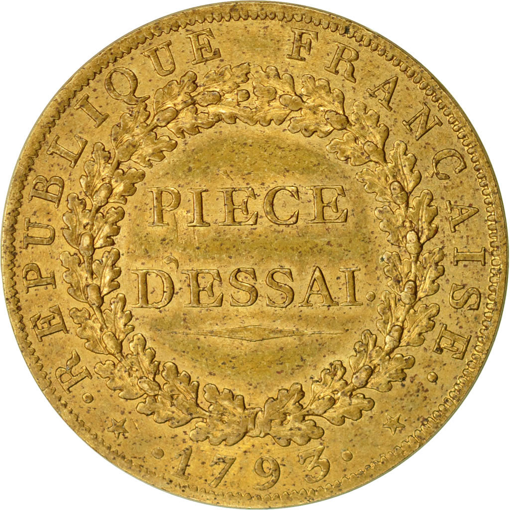 Coin, France, Essai au module de 1 Decime, Essai, 1793, Paris, Bronze