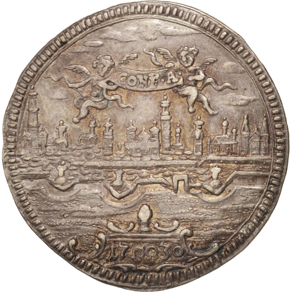 German States, Augsburg, Silver strike Ducat, 1730,  Forster 106