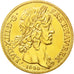 Coin, France, Louis XIII, Refrappe Dix Louis, Medal, 1640, Paris, MS(63), Gold