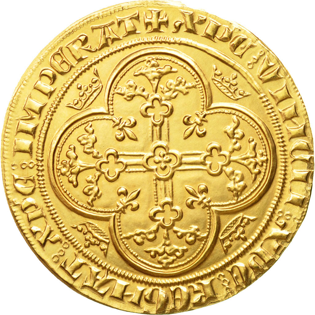 Monnaie, France, Philippe VI, Refrappe Ange d'Or, Médaille, SPL, Or