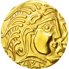 Coin, Parisii, Medal, Refrappe Stater, MS(63), Gold