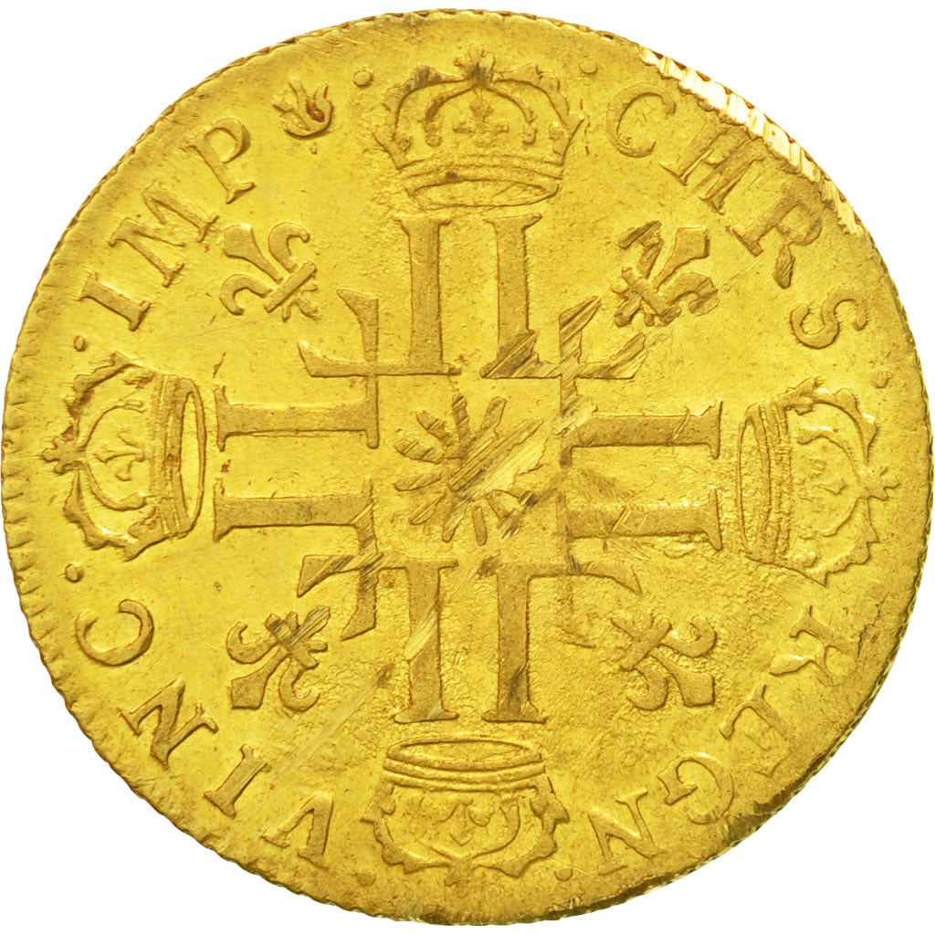 Coin, France, Louis XIV, Louis d'Or, 1709, Lyons, KM 390.4
