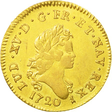 Münze, Frankreich, Louis XV, Louis d'or aux 2 L, 1720, Paris, S+, KM 461.1