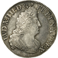 Moneda, Francia, Louis XIV, 1/2 Écu aux palmes, 1695, Amiens, MBC+, KM 295.22