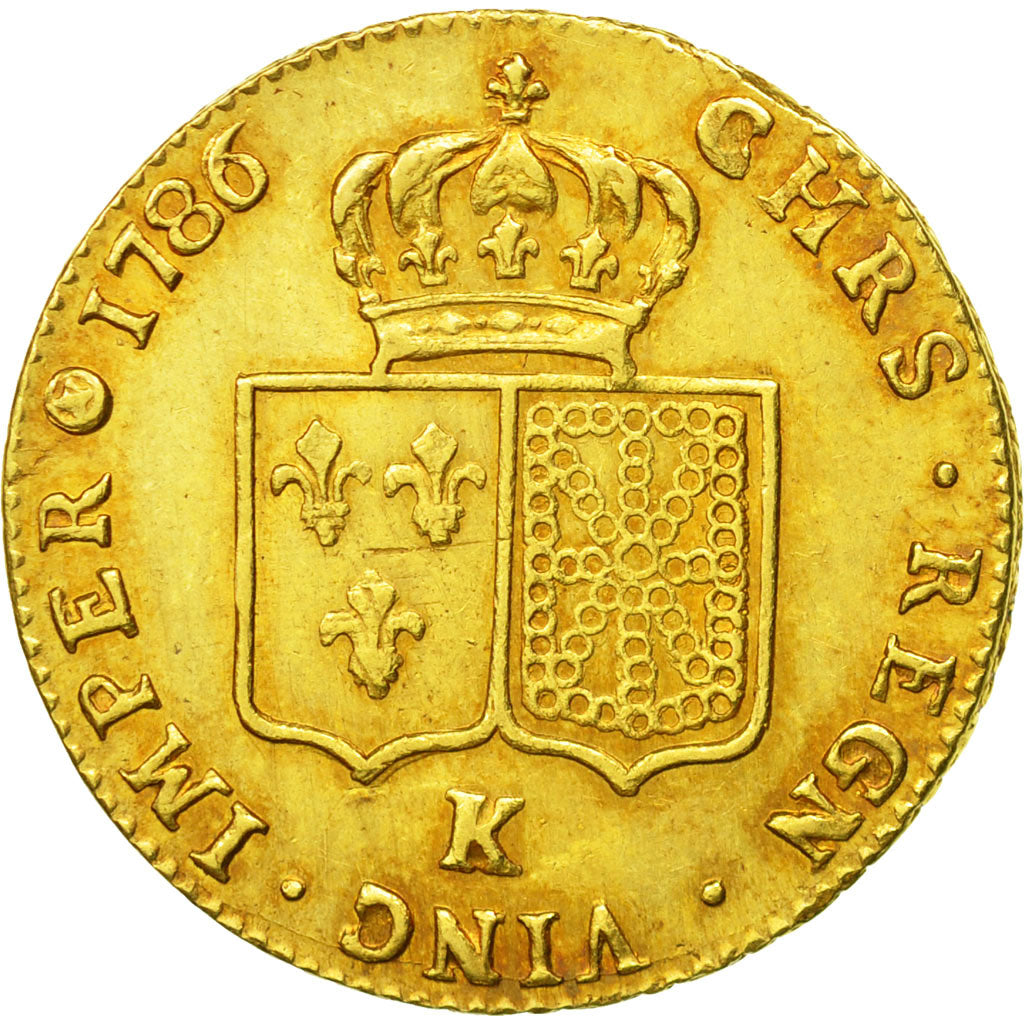 Münze,Frankreich,Louis XVI,Double louis d'or à la tête nue,1786,Bordeaux,KM592.8