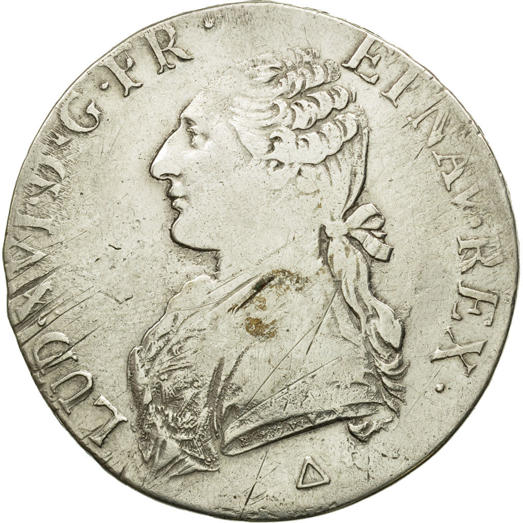Munten, Frankrijk, Louis XVI, Écu aux branches d'olivier, 1789,Orléans,KM 564.14