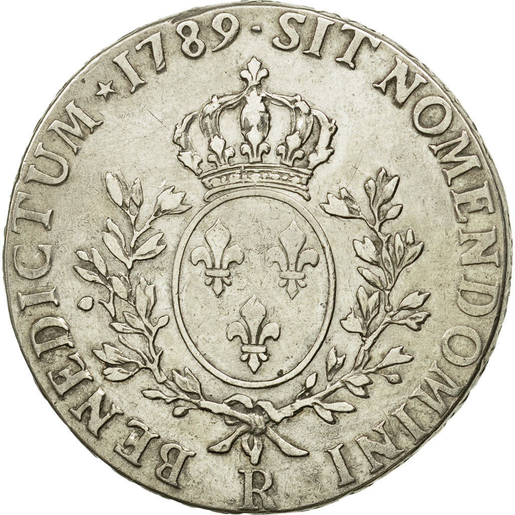 Munten, Frankrijk, Louis XVI, Écu aux branches d'olivier, 1789,Orléans,KM 564.14