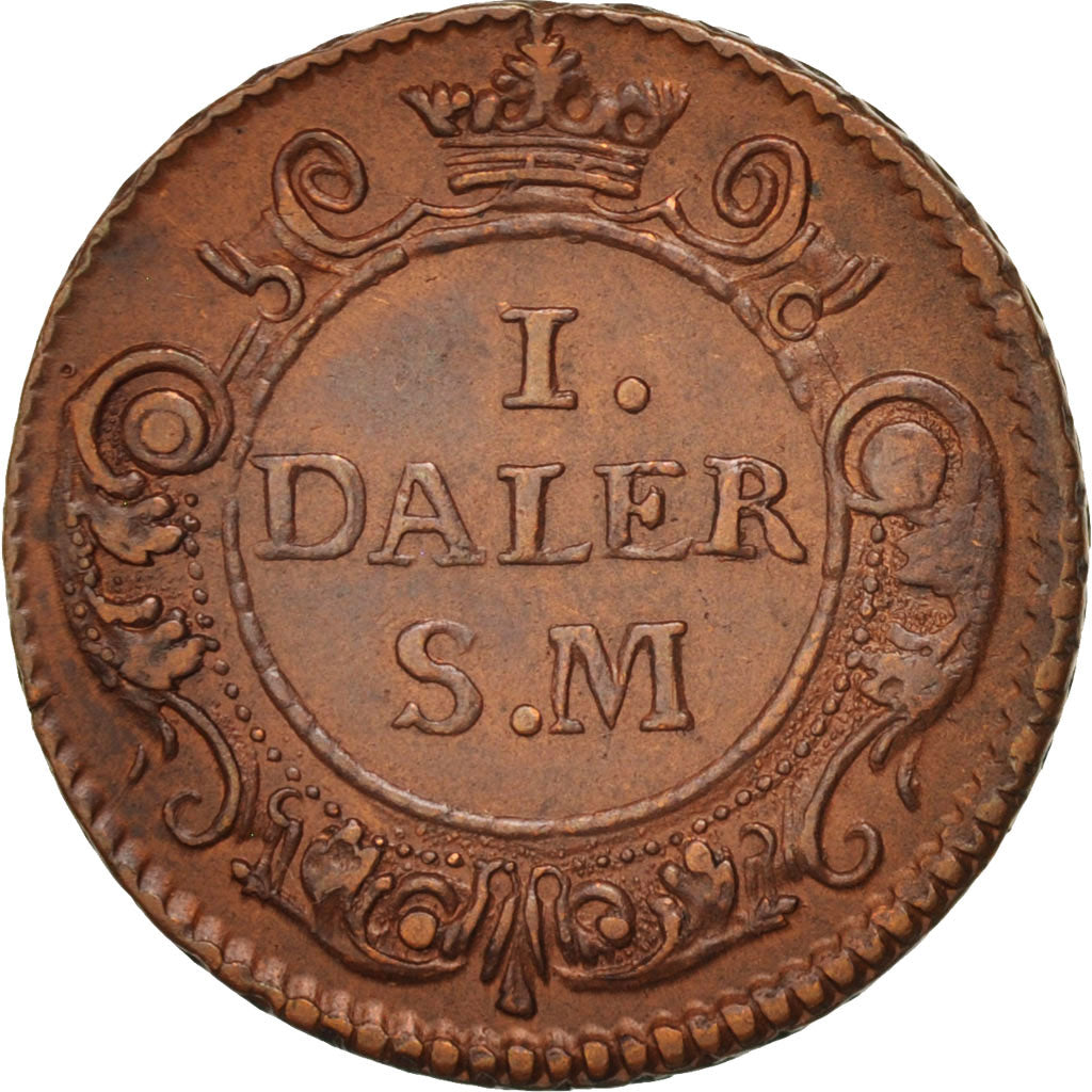 Sweden, Carl XII, Daler, 1718, Mars, Copper, KM:360