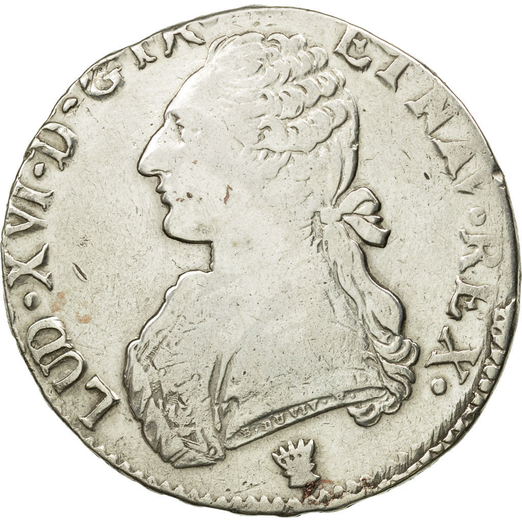 Moneta, Francia, Louis XVI, Écu aux branches d'olivier,1784,Limoges, MB,KM 564.7