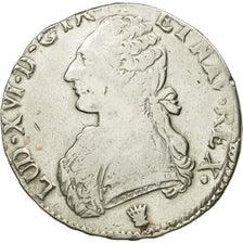 Moneta, Francia, Louis XVI, Écu aux branches d'olivier,1784,Limoges, MB,KM 564.7