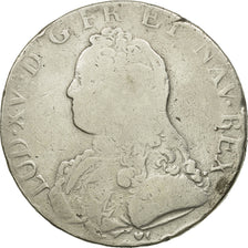 Münze, Frankreich, Louis XV, Écu aux branches d'olivier, 1731, Aix,SGE+,KM486.27