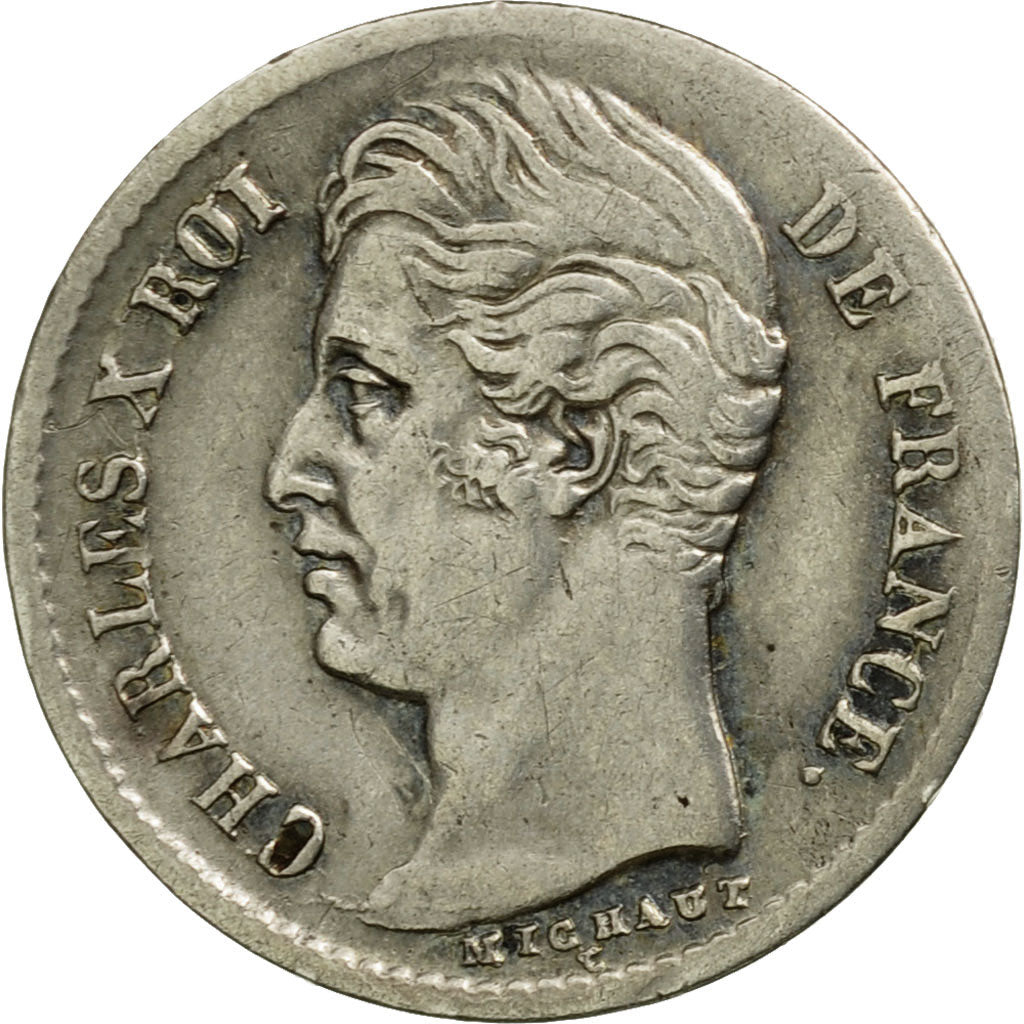 Moneta, Francja, Charles X, 1/4 Franc, 1829, Lille, EF(40-45), Srebro