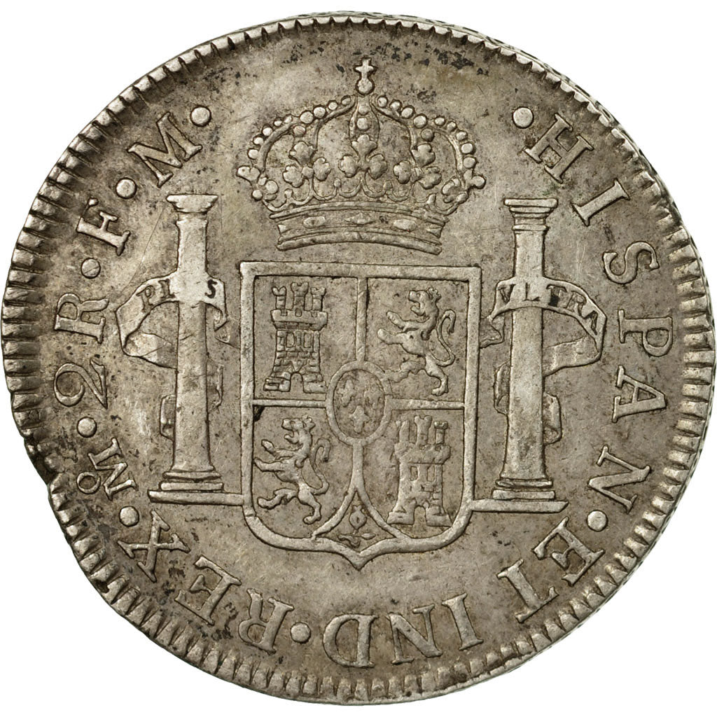 Moneta, Messico, Charles III, 2 Reales, 1774, Mexico City, BB, Argento, KM:88.2